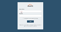 Majestic authentication page