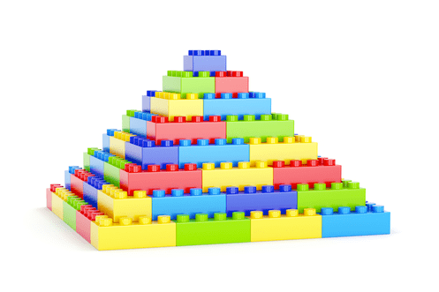 A pyramid representation of the Internet