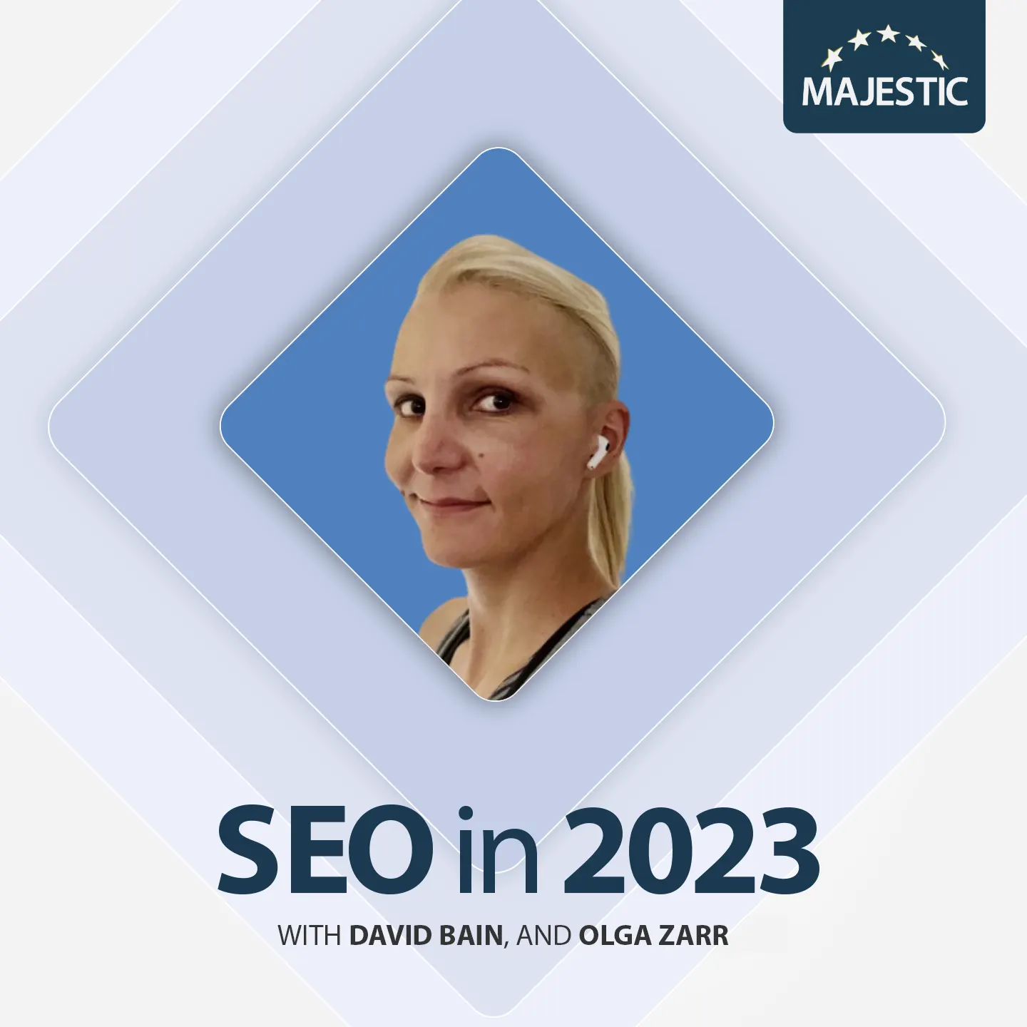 Olga Zarr 2023 podcast cover with logo